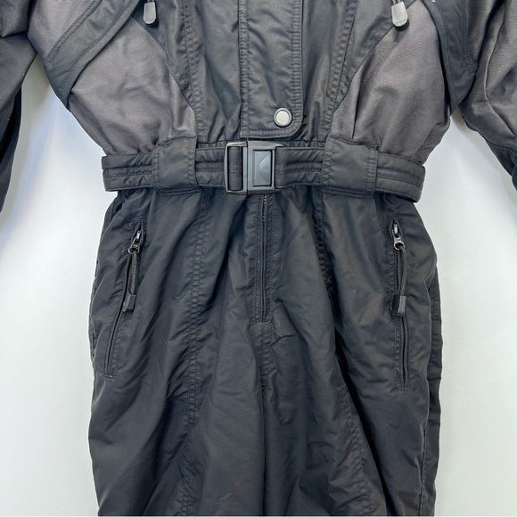 CB Sports Skiwear Vintage Snowsuit Womens Medium Black Snow Bunny Outdoors Retro - Picture 4 of 9